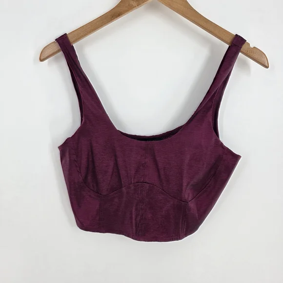 House of Harlow 1960 Shiny Dark Fuchsia Cropped Blazer W/ Cami Womens Medium - Picture 11 of 16